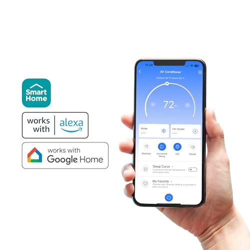 Image of Midea Duo 14,000 BTU(12,000 BTU SACC) High Efficiency Inverter, Quiet Portable Air Conditioner, Cools up to 550 Sq.Ft., Works with Alexa /Google Assistant, Includes Remote Control&Window Kit (Renewed)