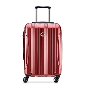 DELSEY PARIS Helium Aero Hardside Expandable Luggage with Spinner Wheels, Brick Red, Carry-On 21 Inch