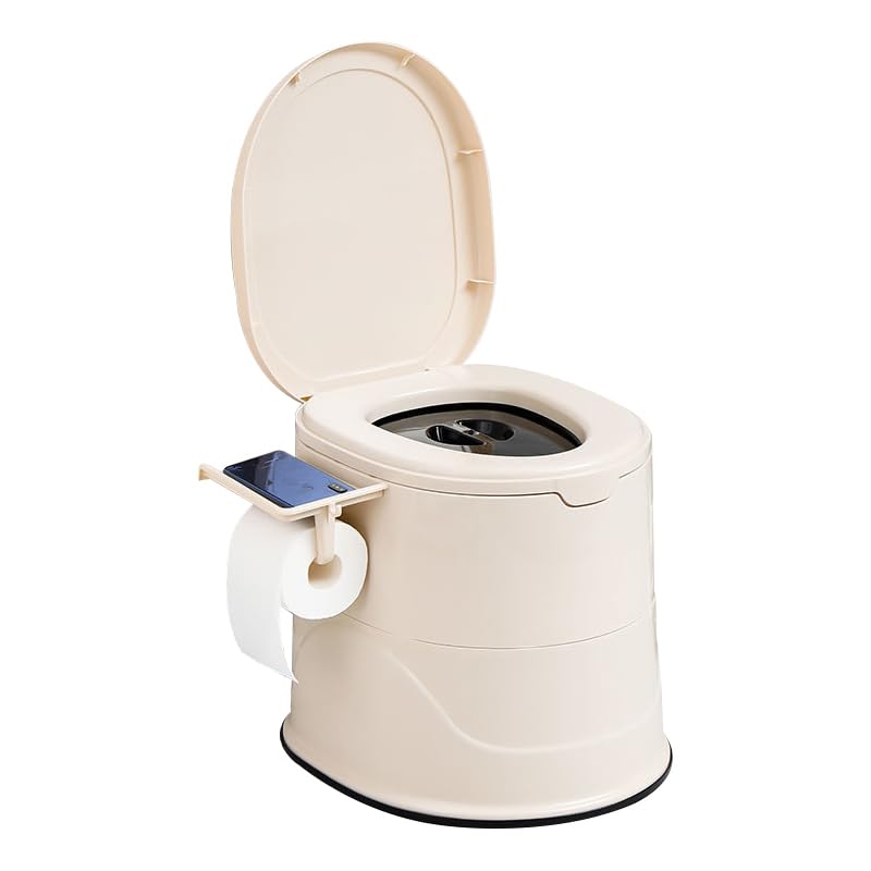 【Envio São Paulo】Vaso Sanitário Portátil Banheiro Químico Móvel para Idosos, Gestantes e Adultos — Compacto, Antiderrapante, Com Tampa Selada, Balde Interno Removível e Fácil para Uso Doméstico