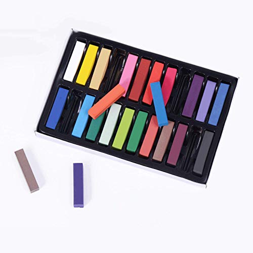 Hair Chalk, Hair Chalk Pens,Temporary Hair Chalk Set, Non-Toxic and Washable Safe For Kids And Teen - Perfect for Party,Girls Gift,Kids Toy,Birthday Christmas Gifts For Girls (24 Colors)