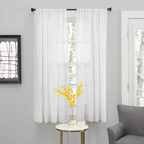 SmartSheer Thermoregulating Semi-Sheer Crushed Voile Curtains – Energy-Saving Privacy Panels