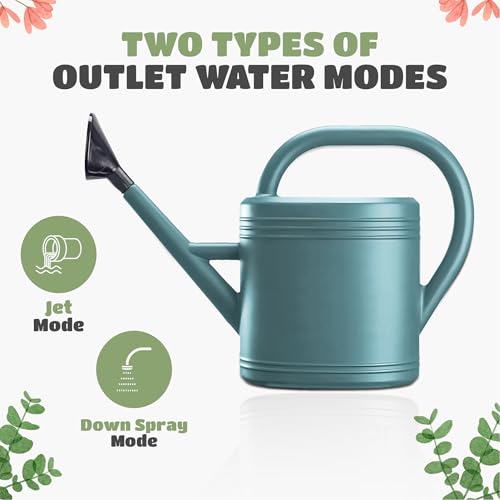 Keplin 5L Watering Can, Durable Plastic Watering Can for Indoor & Outdoor Plants, Easy Pour Garden Jug with Sprinkler Rose, Ideal for Flowers, Houseplants & Gardening (Green) 5 Keplin 5L Watering Can, Durable Plastic Watering Can for Indoor & Outdoor Plants, Easy Pour Garden Jug with Sprinkler Rose, Ideal for Flowers, Houseplants & Gardening (Green) - Image 5