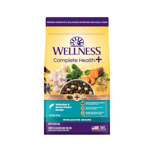 Wellness Complete Health+ Dry Dog Whitefish & Sweet Potato Recipe (4 Pound Bag)