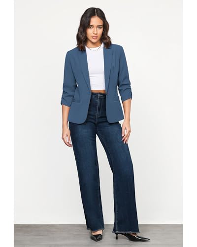 Image of LookbookStore 3 /4 Sleeve Blazers for Women Business Casual Fitted Jackets