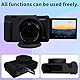 ZV1 Kameratasche, Easy Hood Kamera Hülle für Sony ZV-1 Digitalkamera, Weiches Silikon Schutzhülle Kameragehäuse Skin Sleeve Camera Case für Sony ZV 1 Vlogging Kamera,Schwarz