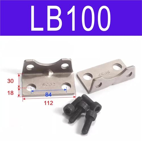 Fixation vérin pneumatique LB-100 support équerre pour cylindre SC SU - 3