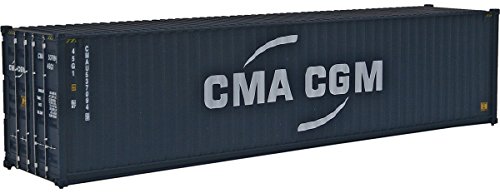 Image of Walthers SceneMaster 40' Hi-Cube Corrugated-Side Container-CMA-CGM (New Logo) 949-8257 HO Scale Model Railroad - Freight Model