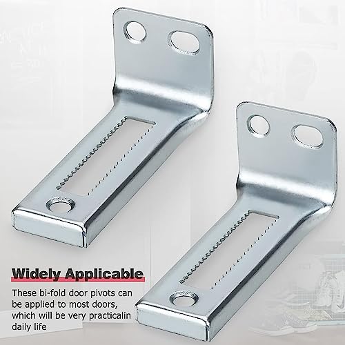 Kit de Herrajes para Puertas Abatibles Mejorado: Pivotes Inferiores, Placa de Soporte Metálica y Tornillos en Forma de Paraguas para Puertas de Clóset miniatura 5