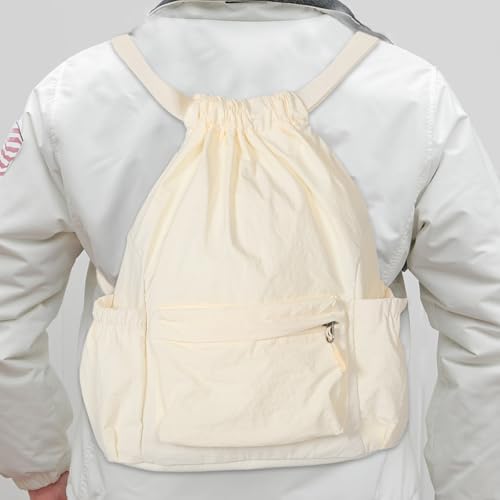 Mochila de viaje pequeña estilo minimalista con cordón 4