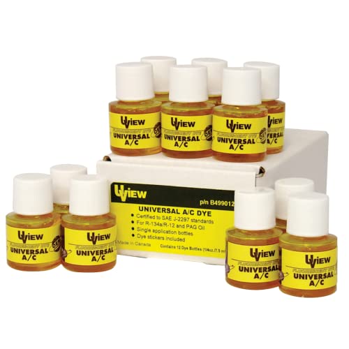 UVIEW Universal A/C System DYE: (12 X 1/4OZ./7.5ML)