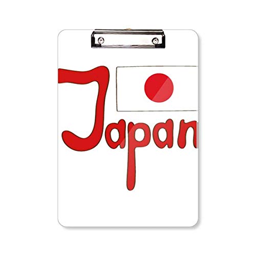 Porte-bloc japonais A4 rouge rigide pour écrire debout sans support