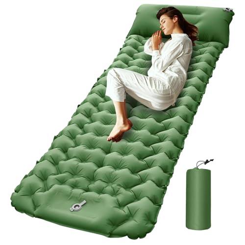 Almohadilla de camping | Colchoneta de dormir de viaje - Colchón inflable compacto portátil para camping, viajes, mochileros, senderismo, tienda de campaña