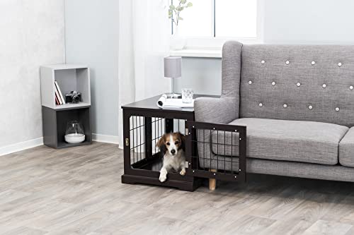 TRIXIE 29.5" Indoor Dog Crate, Wooden Crate Table for Dogs Up to 25 lb, Small Dog Kennel, Perfect in Any Room, Brown - Image 4
