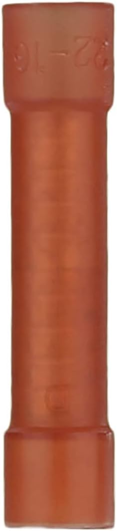 Install Bay Red Nylon Butt Connector 22-18 Gauge Package of 1000