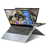 Moacreto 15,6 Pollici Portatile PC 2 in 1, Ryzen 3 3200U CPU 16GB RAM SSD 1TB Notebook, Laptop con display IPS 1920x1080, RJ45, Type-C, USB 3.0, ultra sottile e leggero Computer portatile