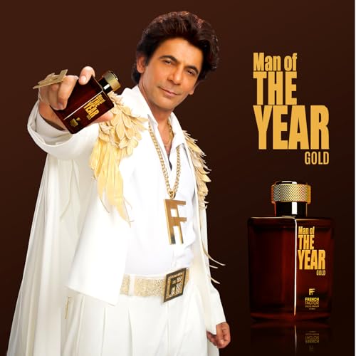 Image of French Factor Man Of The Year Gold Perfume For Man Long Lasting Eau De Parfum With Woody Notes Gift For Boys (Pack Of 1, 100ml)
