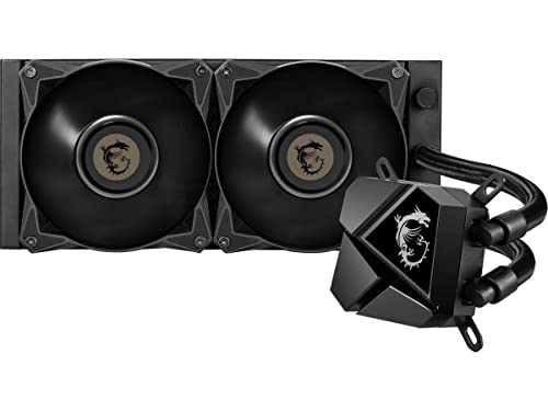 Image of MSI MAG CoreLiquid P240 AIO CPU Liquid Cooler, 240mm Radiator, Dual 120mm PWM Fans - LGA 1700 /1851 / AM5 /AM4 Compatible