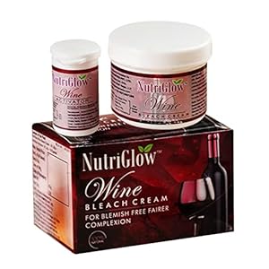 NutriGlow Wine Bleach Cream 43Gm