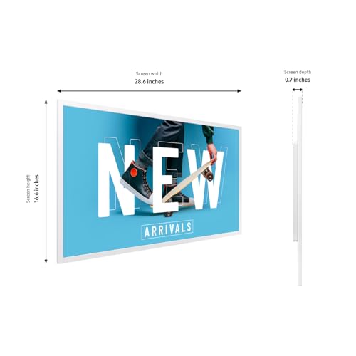 Image of Samsung 32 inch EMDX Series Color E-Paper QHD Smart Signage, Ultra Thin Lightweight Frame, USB Type-C Compatibility, VXT, Embedded Battery, LH32EMDIBGBXZA