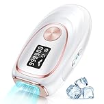 Haarlosy IPL Laser Hair Removal Device for Women and Men with Ice Cooling Painless Salon Quality Results at Home, Lazer Hair Remover for Face Bikini Line All Body, 5 Level, 999,900 Flash Light