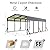 GS CHIER 12x20FT Metal Carport, Heavy Duty Carports with Galvanized Steel Roof and Enhanced Base, Upgraded Large Outdoor Canopy, Metal Carport Garage for Cars, Boats, Trucks, Gray(12x20FT)