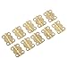 dophee 10 Pack Small Butterfly Hinges, Retro Mini Box Hinges with Mounting Screws for Wooden Box Jewelry Box Cabinets Chest Wine Box Tool Box Doll House DIY Crafts, 0.63