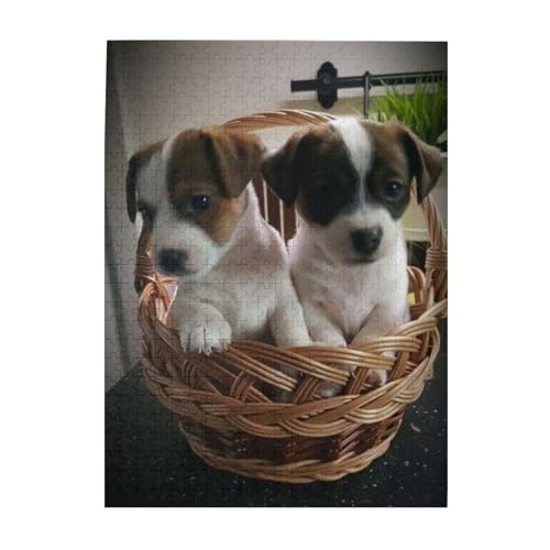 犬柄500ピース ジグソーパズル 大人向け難しい 破片なし カチっとハマる 誕生日 おしゃれ インテリア ギフトハウス (52×38cm)