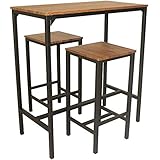 barra americana cocina plegable DIMENSIONES DE LA MESA: Longitud 90 cm - Profundidad 45 cm - Altura 97 cm - Altura del reposapiés 22 cm - Peso 12 kg