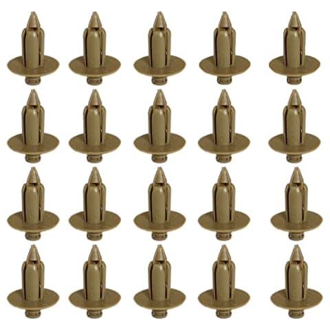 ALLMOST 20PACK Compatible with Volvo Interior Door Panel mounting Beige Clip with Push pin S60 S80 XC70 V70 Cover