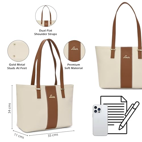 Image of Lavie Women's Kara Colourblock Tote Bag for Women | Tote Handbag for Work | Ladies purse | Stylish Shoulder Bag | Gift for Women