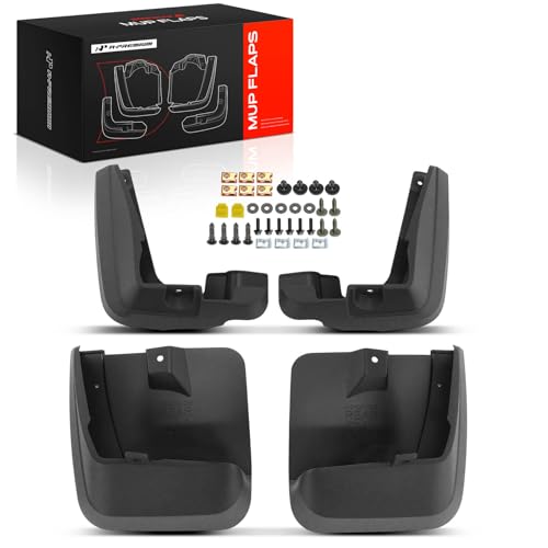 Image of A-Premium Mud Flaps Compatible with Subaru Crosstrek 2016 2017, XV Crosstrek 2013 2014 2015, No Drilling Required Mud Guards with Hardware Accessories, Set of 4 Front and Rear