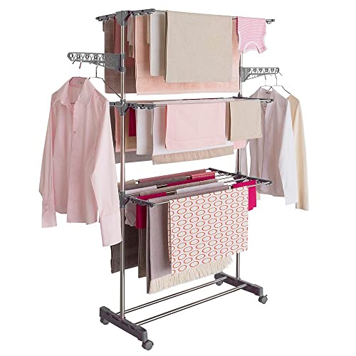 FACILITYS Séchoir Kit&Dry étendoir à Linge Pliable 3 Niveaux