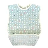 10mois(ディモワ) Hoppetta ホッペッタ champignon(シャンピニオン) お食事エプロン ブルーサーフ