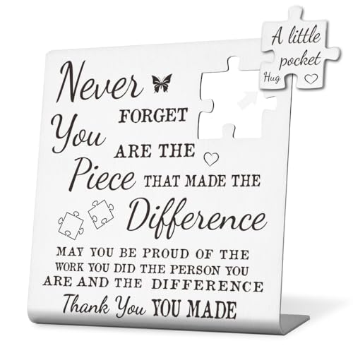 Difference Maker - Placa inspiradora, regalo motivacional para administrador de casos, regalo de agradecimiento para administrador de casos, placa de acero inoxidable con citas inspiradoras, WLK86