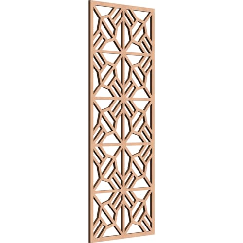 Image of 11 3 /8 inchW x 29 3 /8 inchH x 1 /4 inchT Auburn Decorative Fretwork Wood Wall Panels, Alder