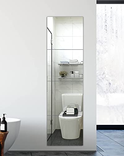 Quegau SHATTERPROOF MIRROR Kids Wall Mirror Tiles,4Pcs 10 Inchx10 Inch Self Adhesive Acrylic Mirror thumb #7