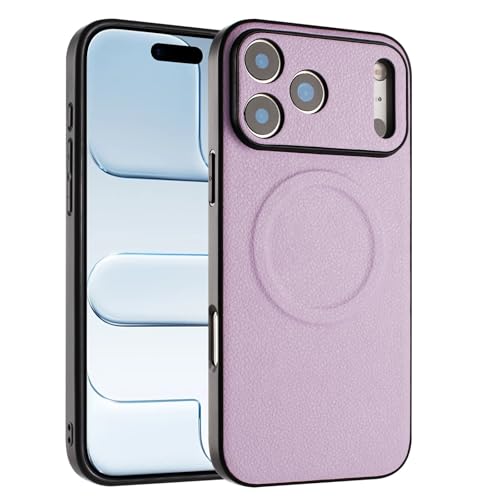 Coque iPhone 15 Plus magnétique mince et antichoc en silicone violet