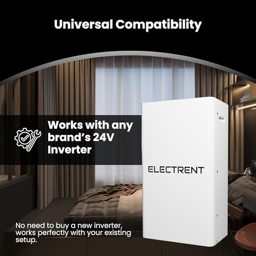 Image of 25.6V 100Ah Lithium-Ion Battery | Advanced LiFePO4 Battery for Home Inverter & Solar Backup | Wall-Mounted | Lightweight | Maintenance-Free | Long Life with 5-Year Warranty