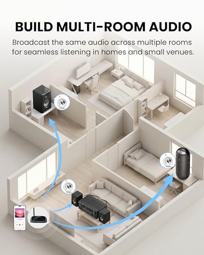 Émetteur Auracast Avantree Oasis Aura AuraLink Diffusion Multi-écouteurs