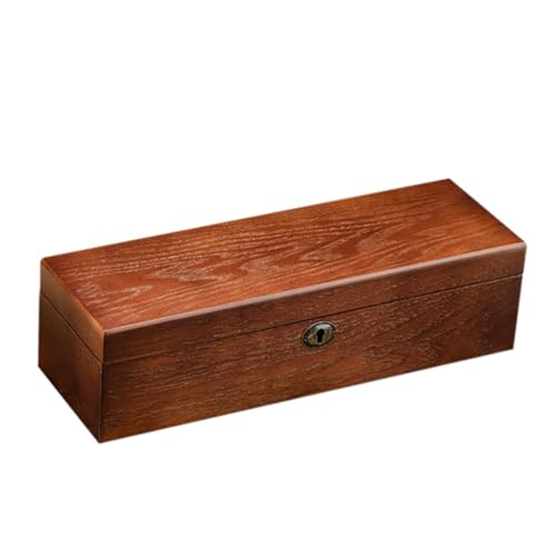 Boîte à montres FOMIYES en bois marron avec compartiments pour bijoux