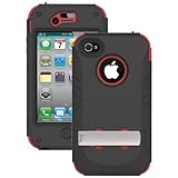 Trident AMS-IPH4S-RD iPhone 4/4S Kraken II AMS Case with Holster - 1 Pack - Retail Packaging - Red