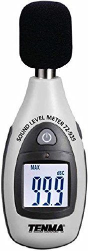 Tenma 72-935 Compact Digital Sound Level Meter, Large 3/4" Digit LCD Backlit Display