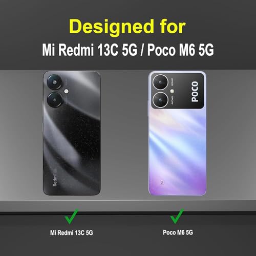 Image of AIBEX Armor Back Cover Compatible for Redmi 13C 5G| Rugged Shockproof Case with Ring Holder & Kickstand | Military-Grade Protection | Magnetic Car Mount Compatible