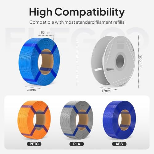 Image of ELEGOO Reusable Filament Spool, Detachable Reel Holder for Refill Filament Easy Installation Fits PLA /PETG /ABS, Compatiible with Most FDM 3D Printers