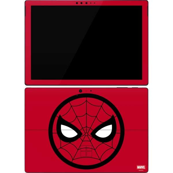 Skinit Decal Tablet Skin Compatible with Surface Pro 7 - Officially Licensed Marvel Spiderman Spiderman Emblem Design