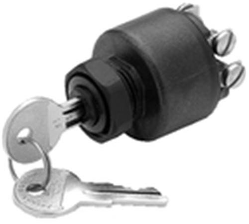 Photo 1 of Seachoice Ignition Starter Switch With Push To Choke 12 V, 20 A Off, Ignition, Start 1-29/64 In. Dia