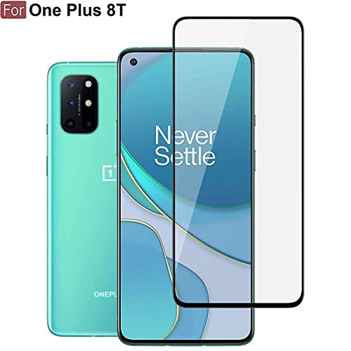Image of CEDO Tempered Glass for OnePlus 9R / 8T | Screen Protector Full HD Quality Tempered Glass Anti-Scratch Edge to Edge Coverage with Easy Installation Kit (Black)