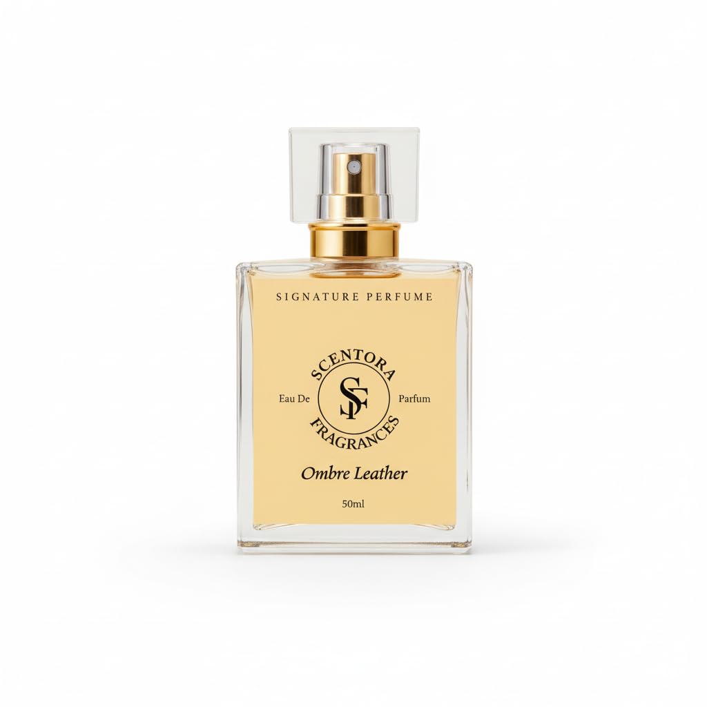 Scentora Fragrances Ombre Leather 50ml Extrait De Parfum | Unisex Long Lasting Luxury Perfume | Intense Leather & Floral Intense Fragrance | Ideal for Gifting