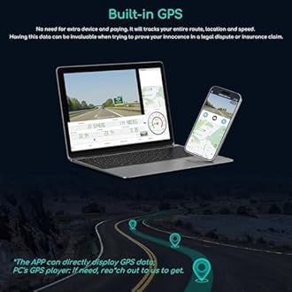 COOAU D30S 4K Dash Cam with GPS Wi-Fi, Front and Inside Dual 2.5K 1080P, Uber Car Camera with Infrared Night Vision, Supercapacitor, 4 IR LEDs, G-Sensor, Parking Mode, Loop Recording