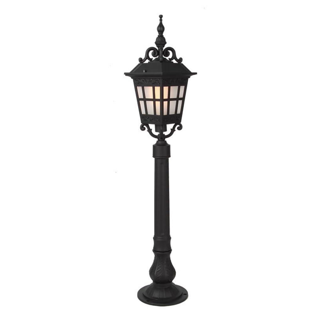 Générique Lampe de poteau de clôture européenne en finition noire